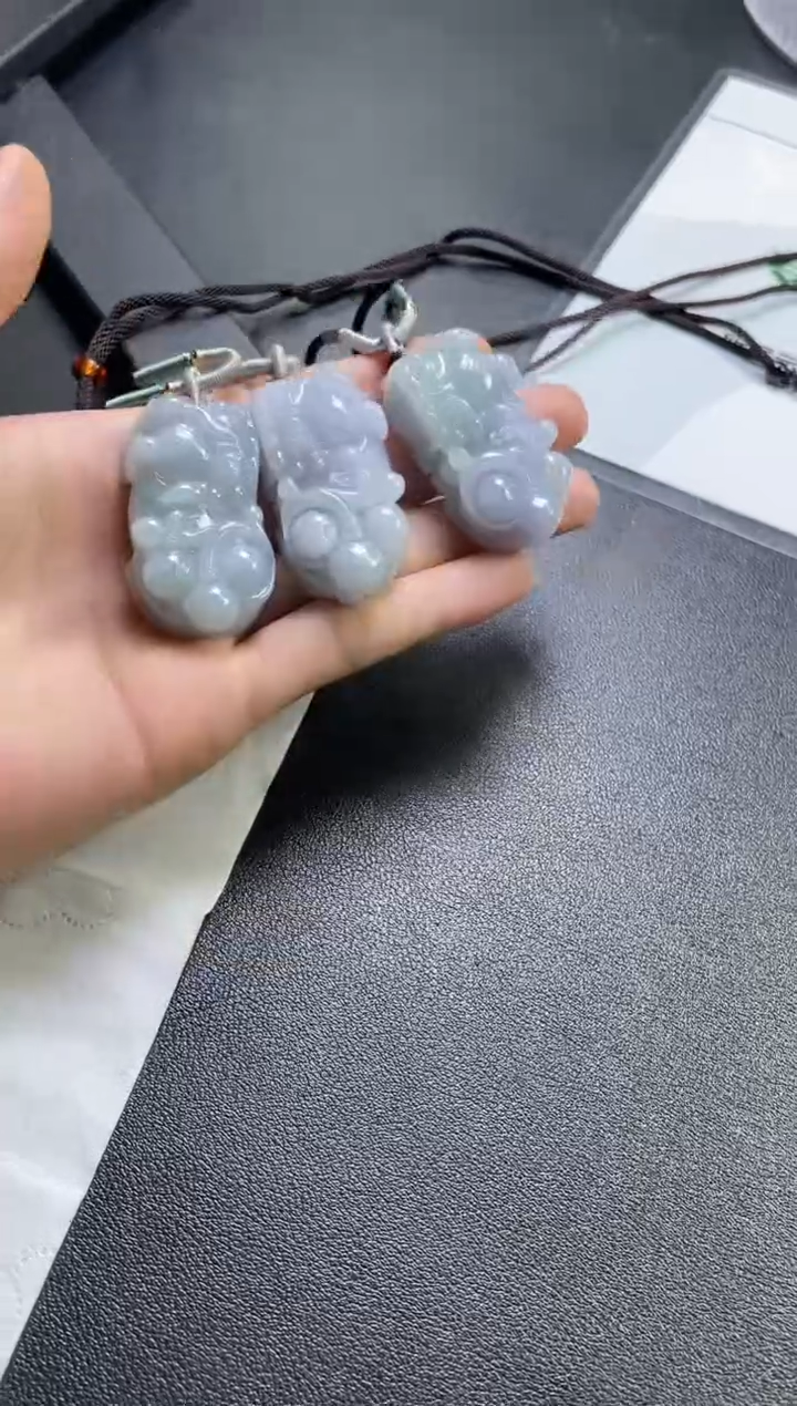 颈饰未镶嵌翡翠貔貅多样性发一件