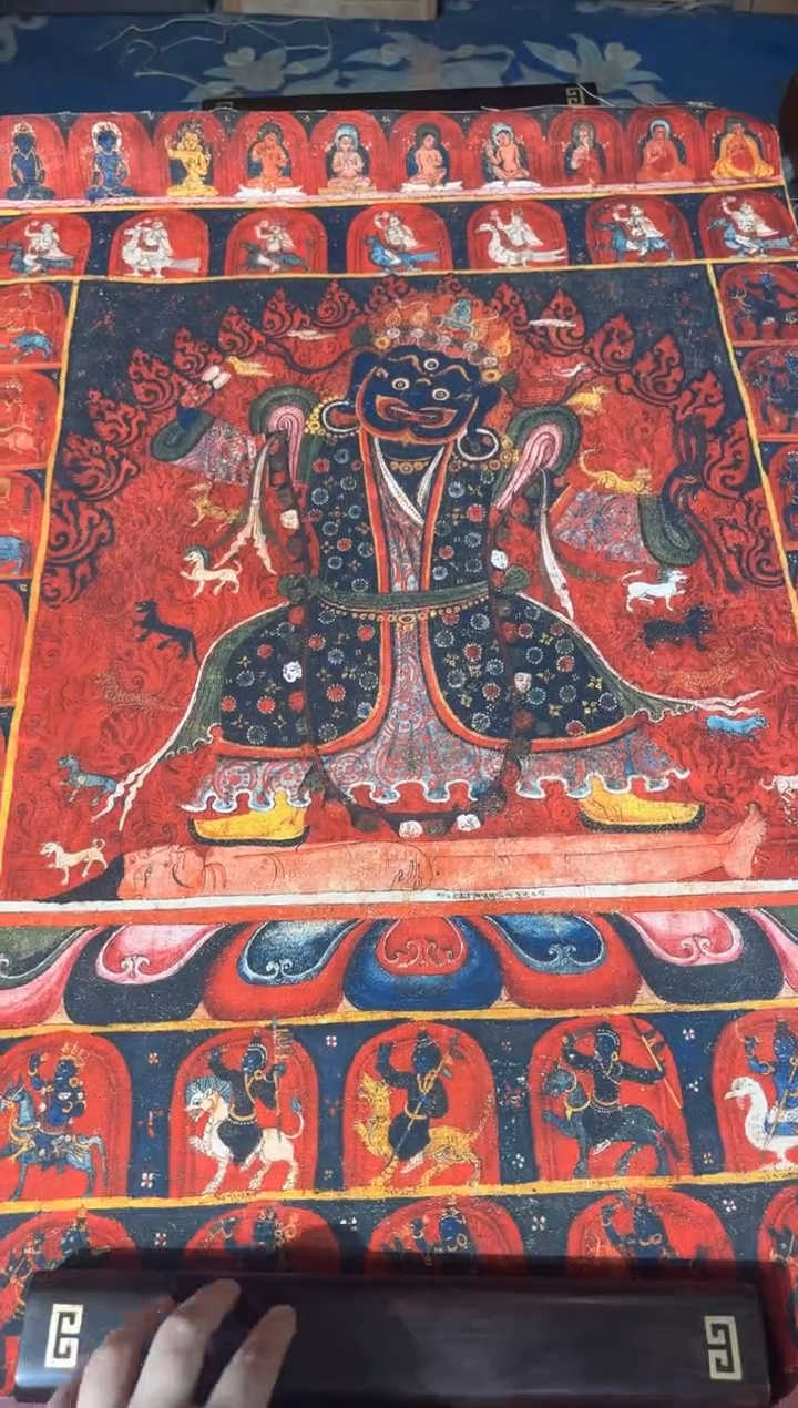 卷轴画龙妹的唐卡tk16