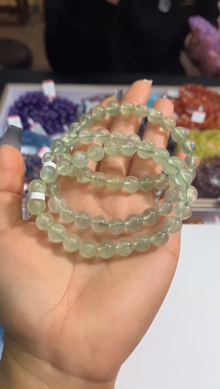 【闪购商品】葡萄石手绳未镶嵌5多样性发其一8+