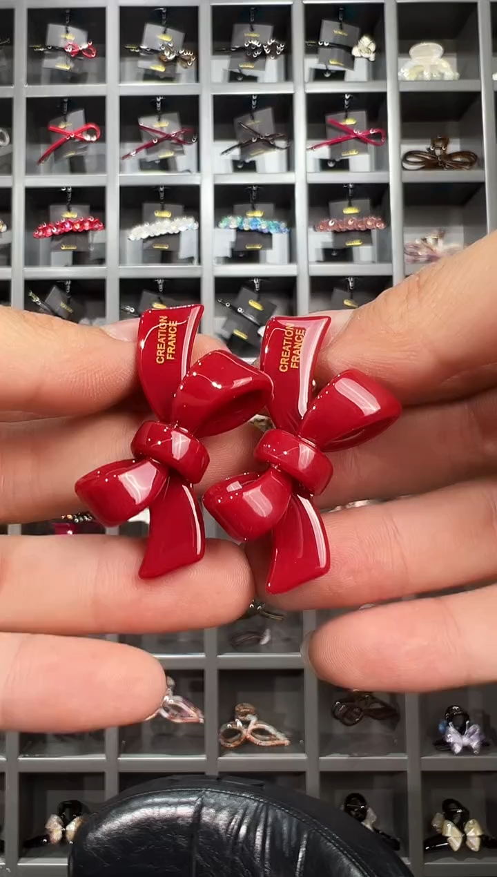 醋酸非金属韩国醋酸品牌发饰简约鸭嘴边夹一对