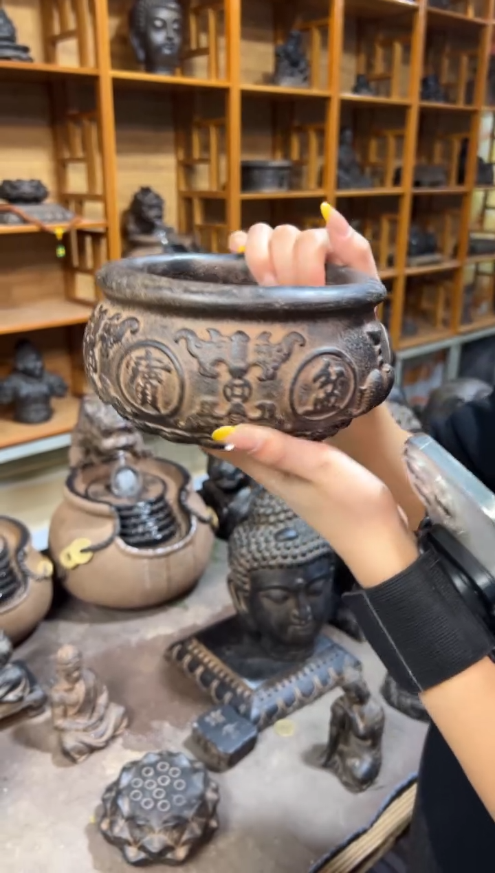 陶土【火山泥】聚宝盆