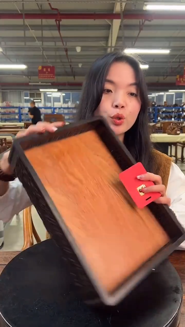 木大*DZ1210M8+59-251033镂空草夔长方盘