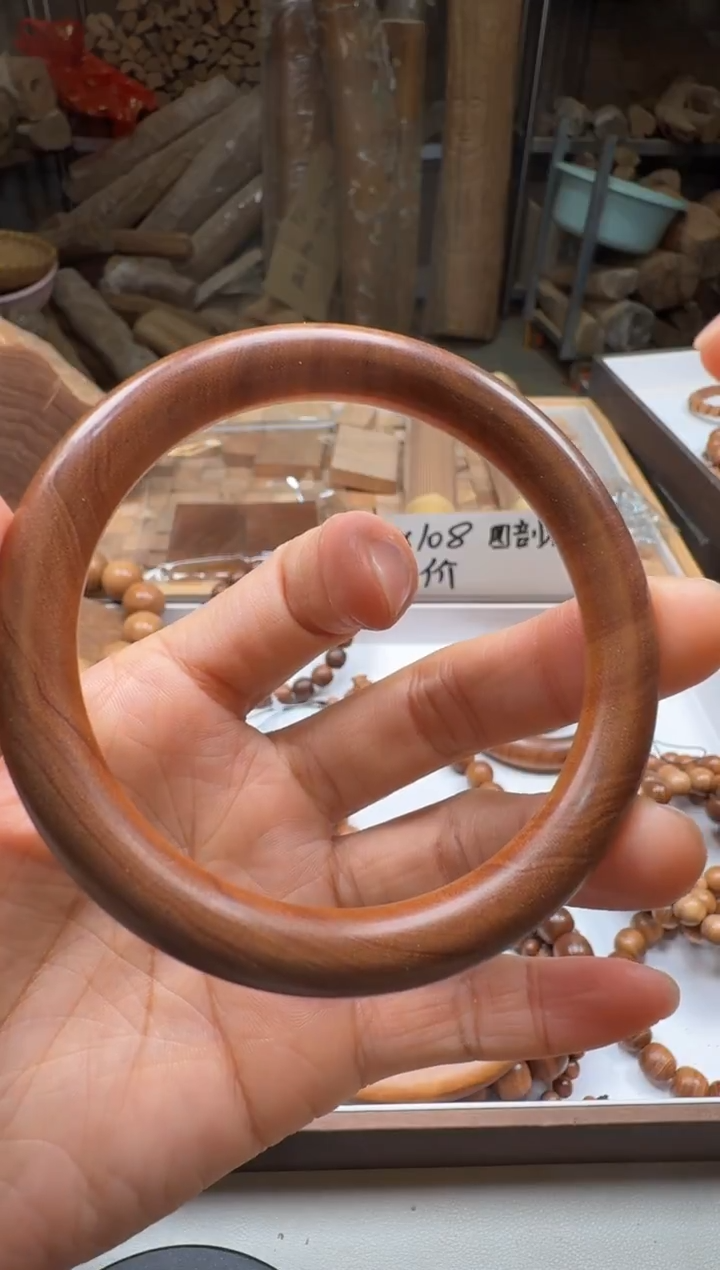 檀香木手串/手链青*髓0.8手镯