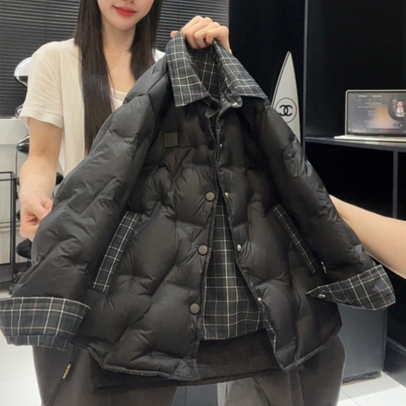 男童冬季双面穿加厚羽绒服新款中大童冬装翻领保暖外套XT822