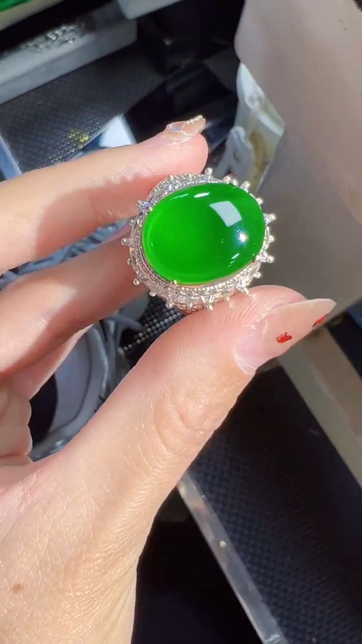 【闪购商品】定制翡翠未镶嵌蛋面商品多样性发货1