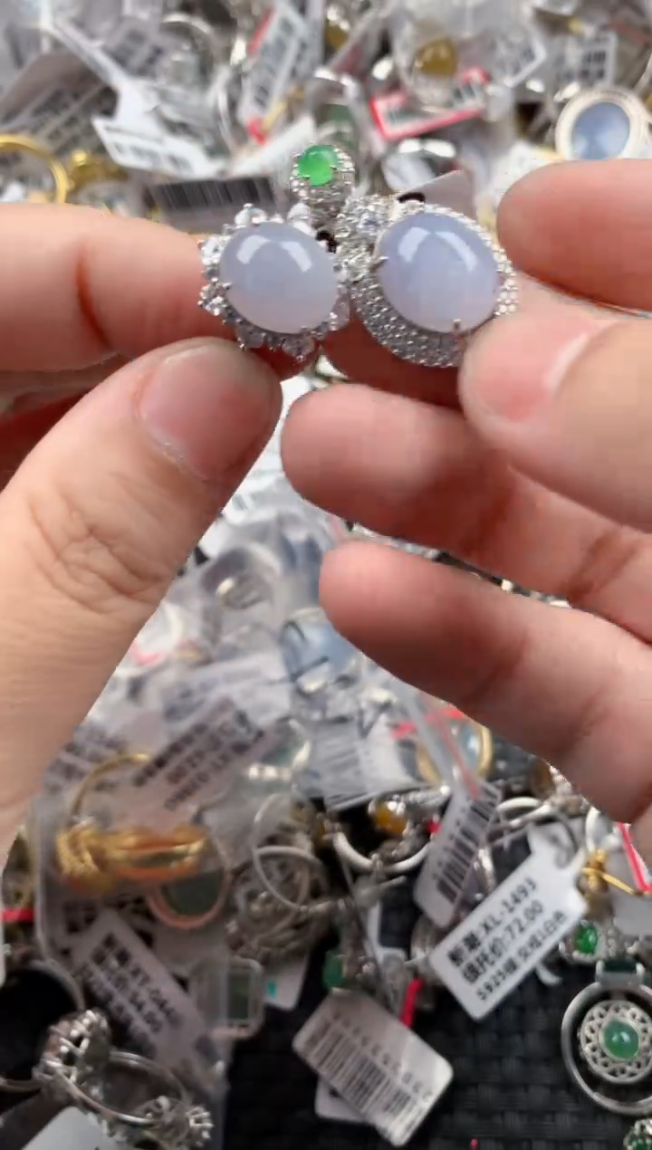 银S925镶嵌戒指翡翠999           3