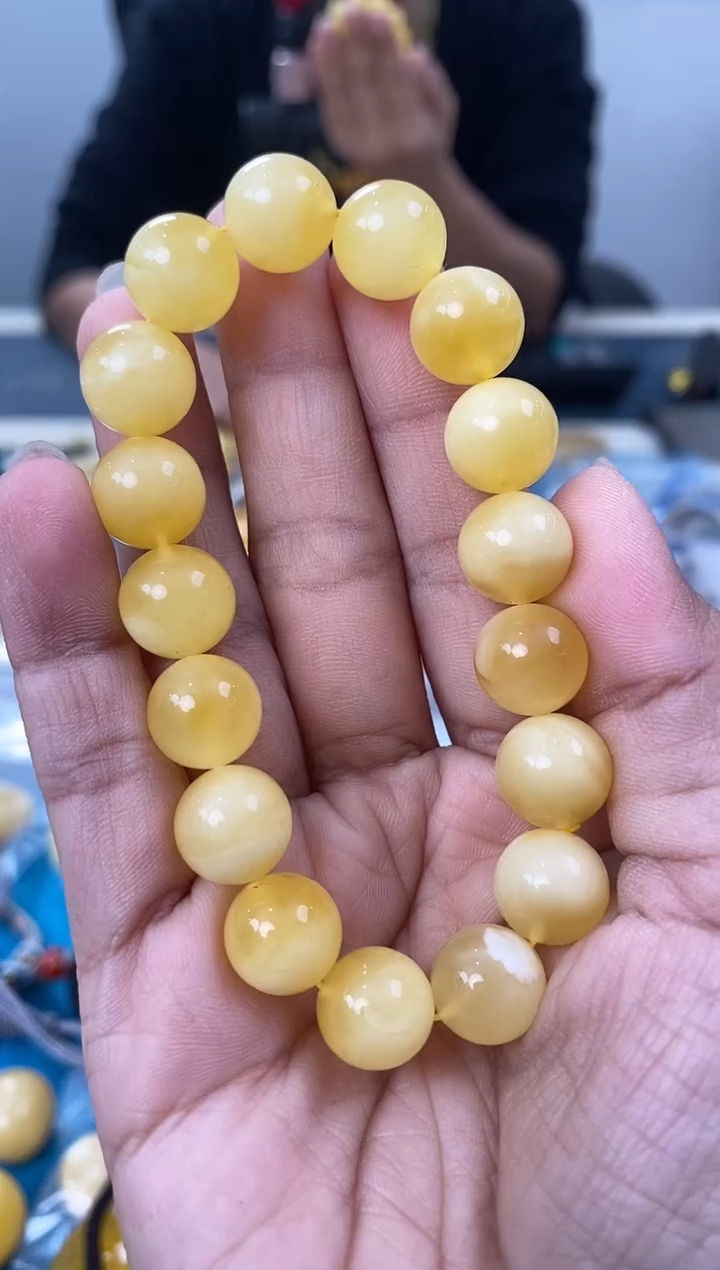 【闪购商品】琥珀裸石未镶嵌 天然琥珀蜜蜡手串