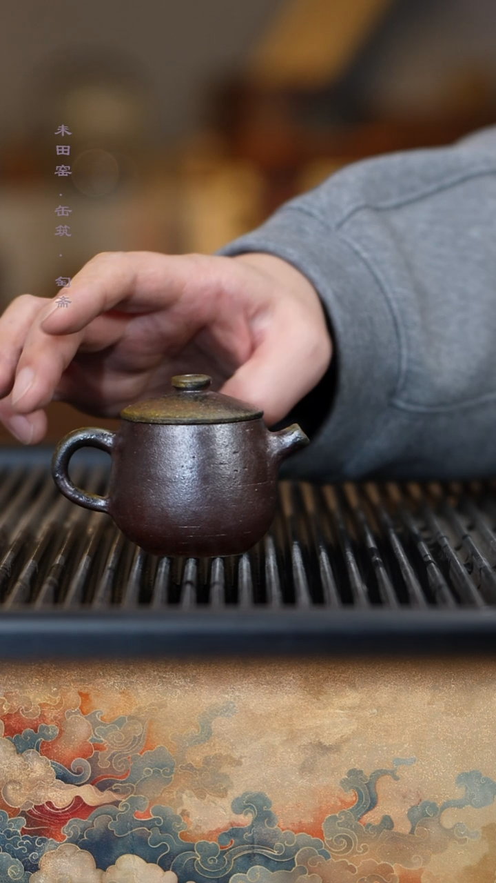 茶壶紫砂柴烧紫泥壶100cc