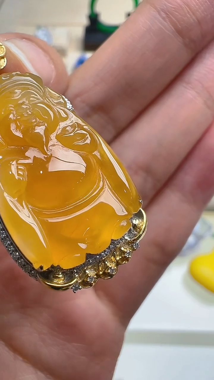 【闪购商品】翡翠吊坠(不含链)18K金镶嵌多样性团购发一件