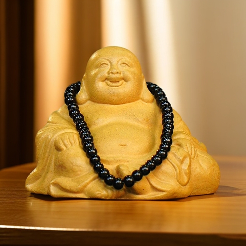 新人补贴 黄弥勒佛（带佛珠）