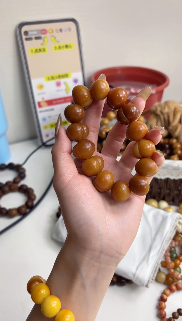 手串菩提根/象牙果沐q50干磨屁桃20mm手串