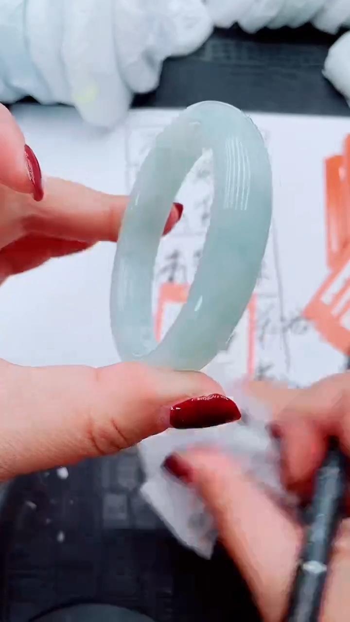 【闪购商品】石英质玉手镯未镶嵌S56-55/56