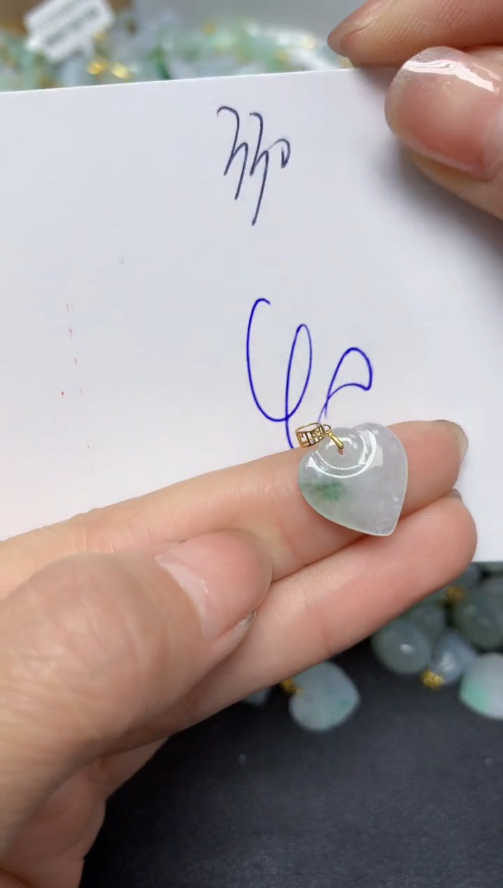 【闪购商品】翡翠颈饰18K金镶嵌 天然翡翠A货