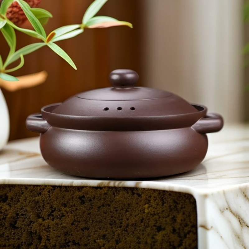 宜兴火锅原矿紫砂锅耐高温多功能大容量无涂层无釉中式陶瓷厨具