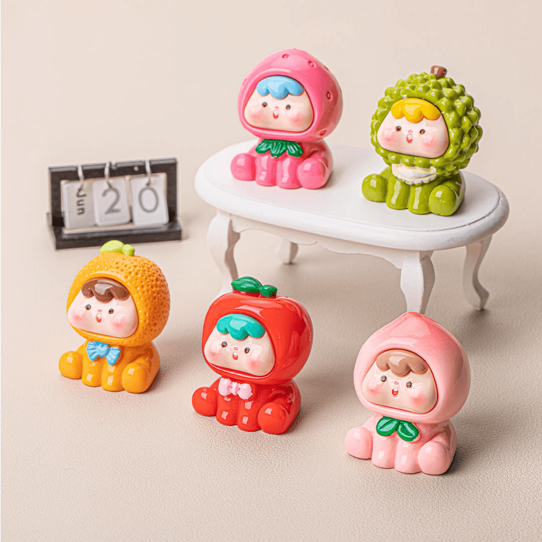 【混合拆】正版实色和夜光二代水果崽崽可爱diy奶油胶树脂摆件饰品