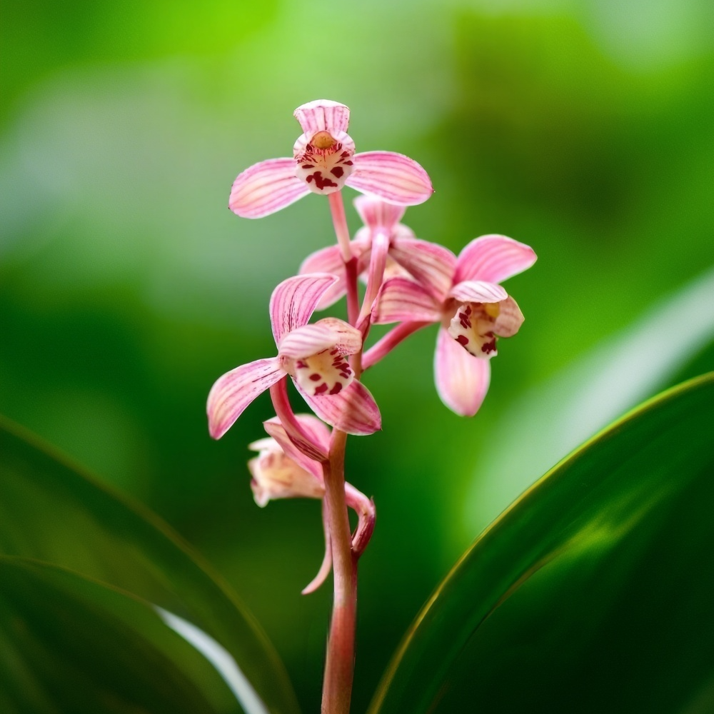 建兰【红草红荷】高端红叶红芽香气浓郁室内桌面盆景盆栽