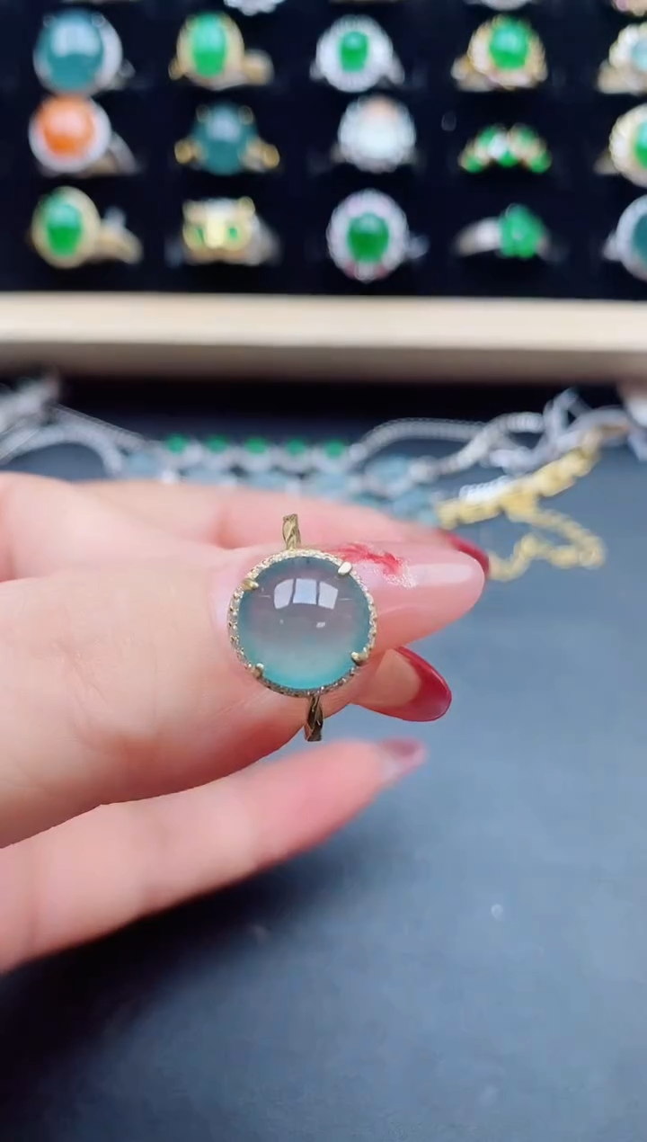 【闪购商品】翡翠戒指银S925镶嵌21321