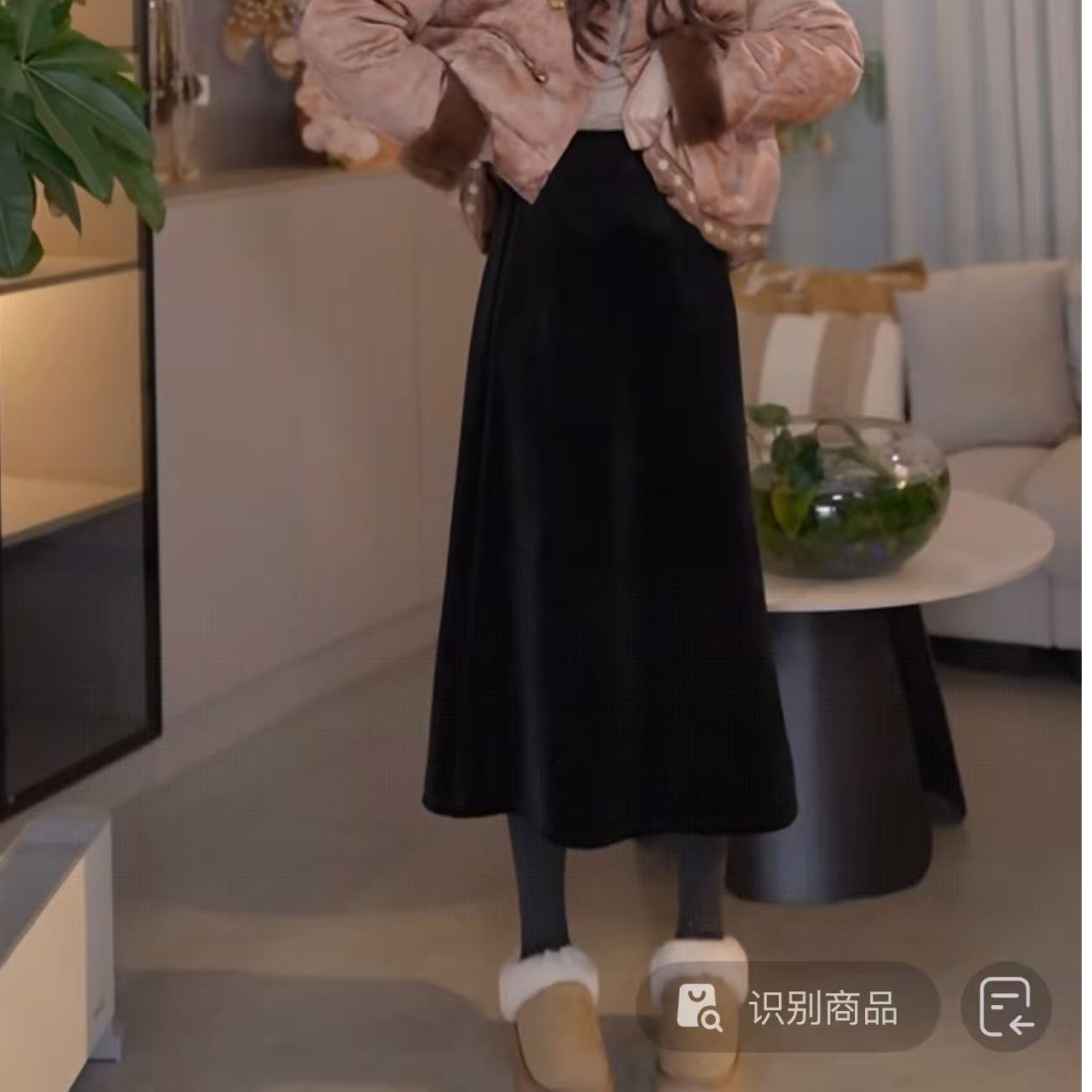 『丝绒显瘦N』时尚韩版设计款百搭半裙1772