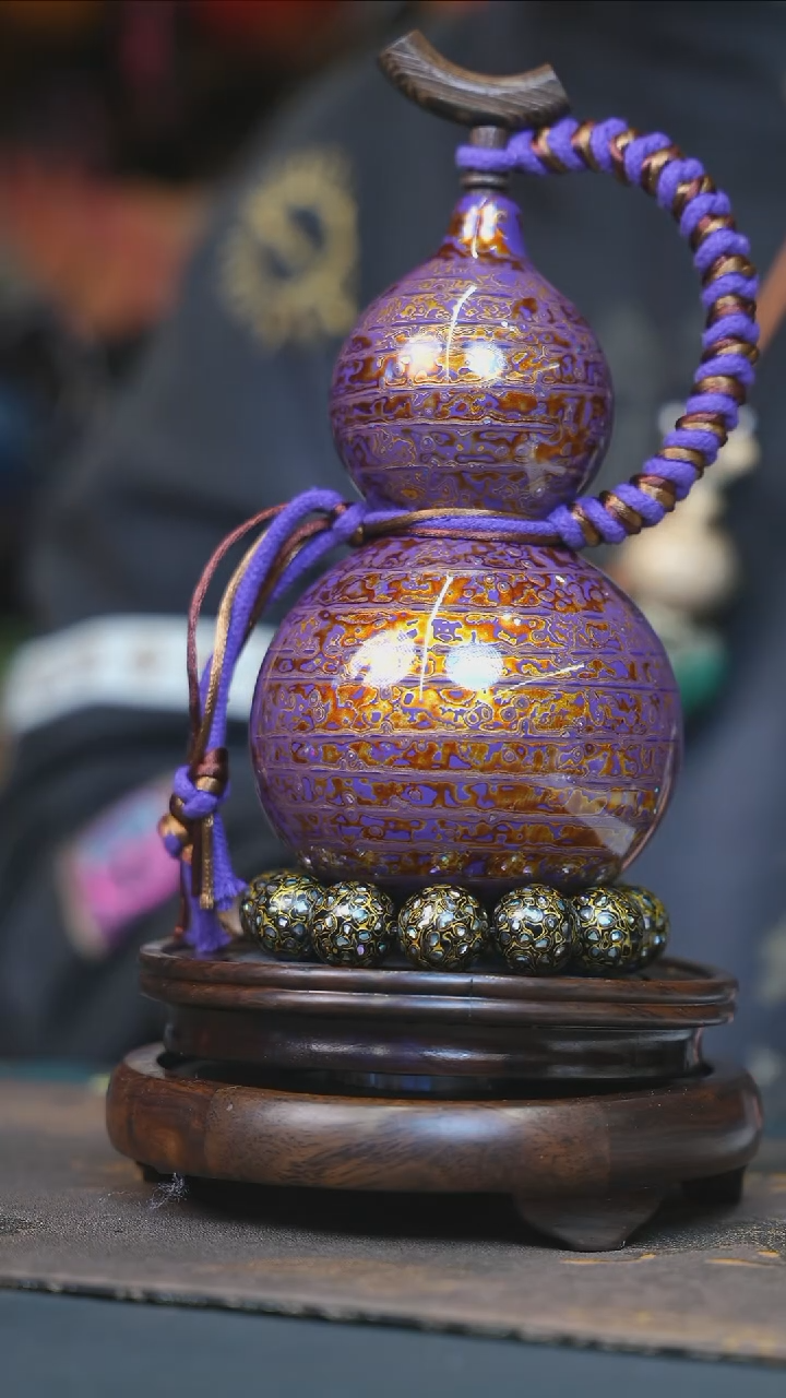 【闪购商品】YH226漆艺酒葫芦不包手串及旋转底座