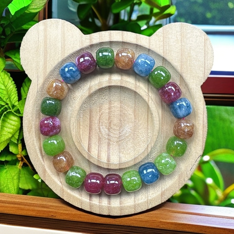 【七彩老型珠10M】时尚百搭男女同款手串（B73）