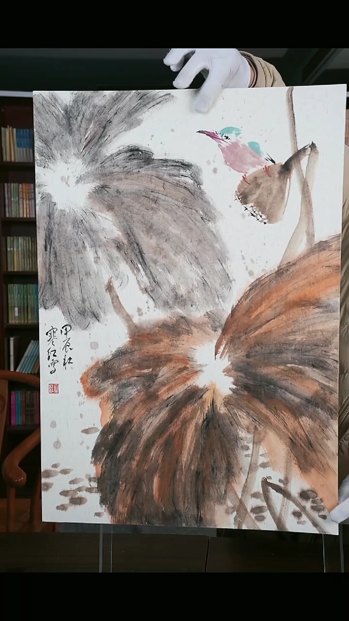 【闪购商品】国画王寒红 花鸟 45*65 硬卡