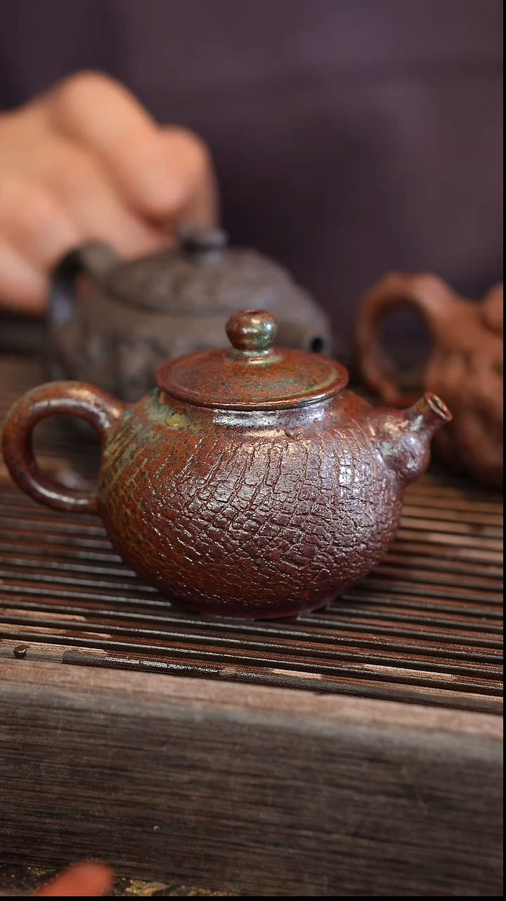 茶壶紫砂柴烧    180cc