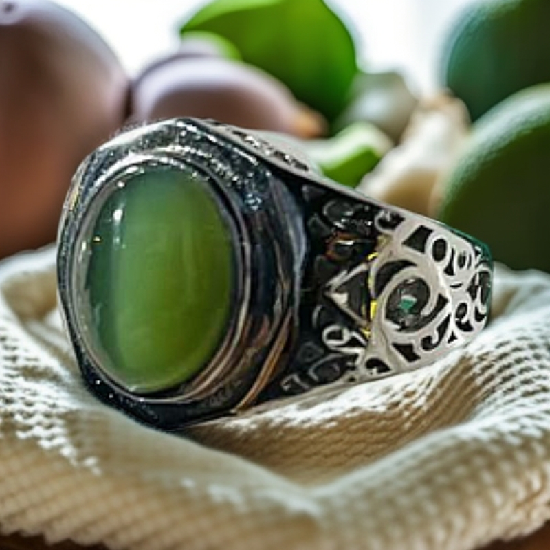 弘利/宠粉/和田玉/猫眼/戒指