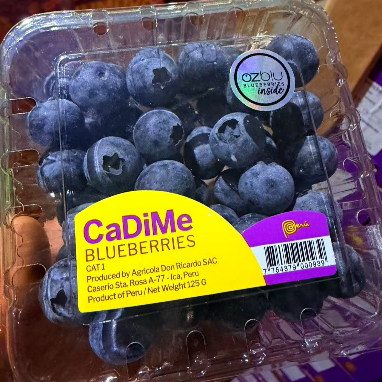 【江浙沪次日达】秘鲁OZ蓝莓16mm颗颗饱满花青素爆棚当季新鲜（13）
