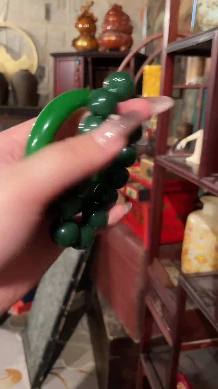 和田玉未镶嵌挂件和绿桶川+单个和绿