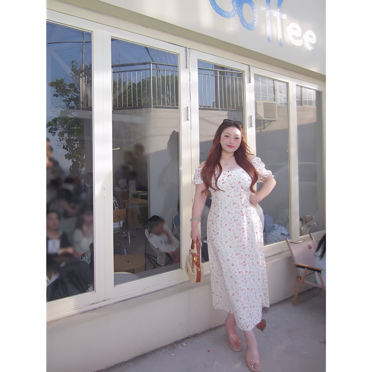 慧芝huizhi DS217碎花连衣裙 定制款 小清新收腰显瘦连衣裙