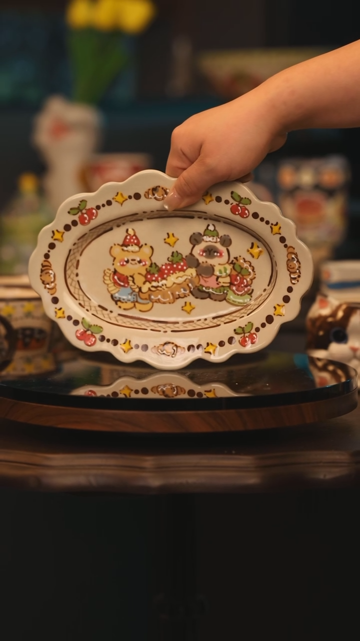 【闪购商品】摆件景德镇釉下彩绘设计师款式陶瓷