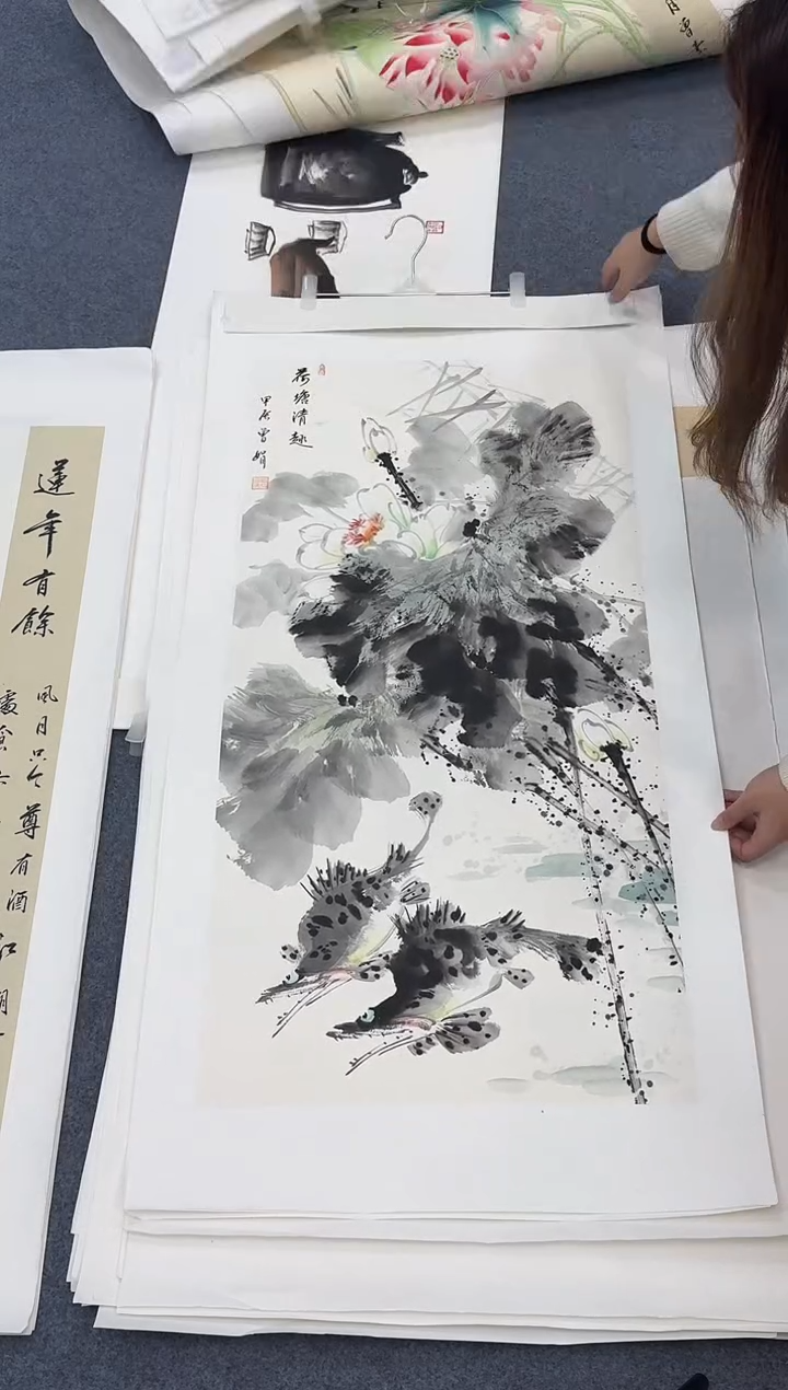 国画同类型随机荷塘清趣