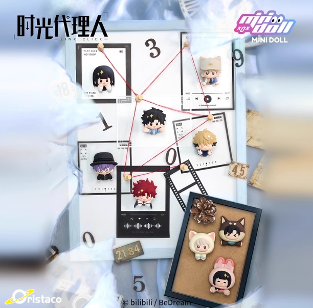 芽芽【平拆】时光代理人逆时之旅系列冰箱贴盲盒周边潮玩手办摆件