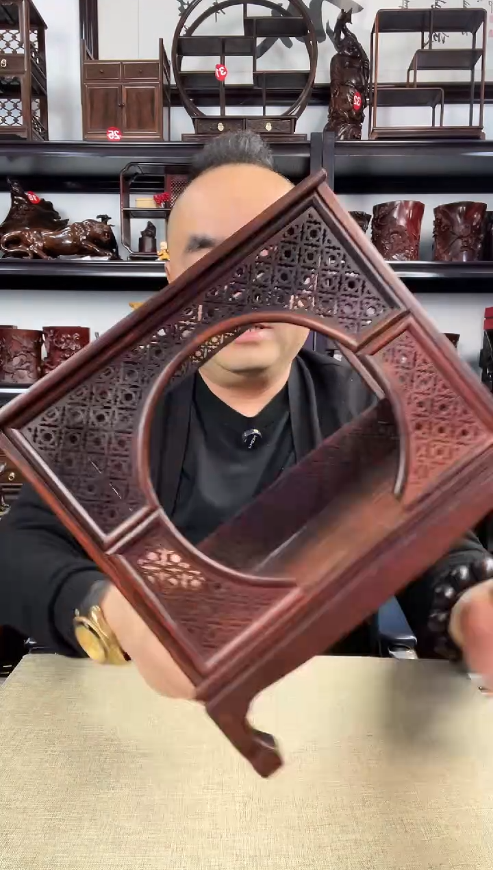 木老李红木工艺品819瑕疵