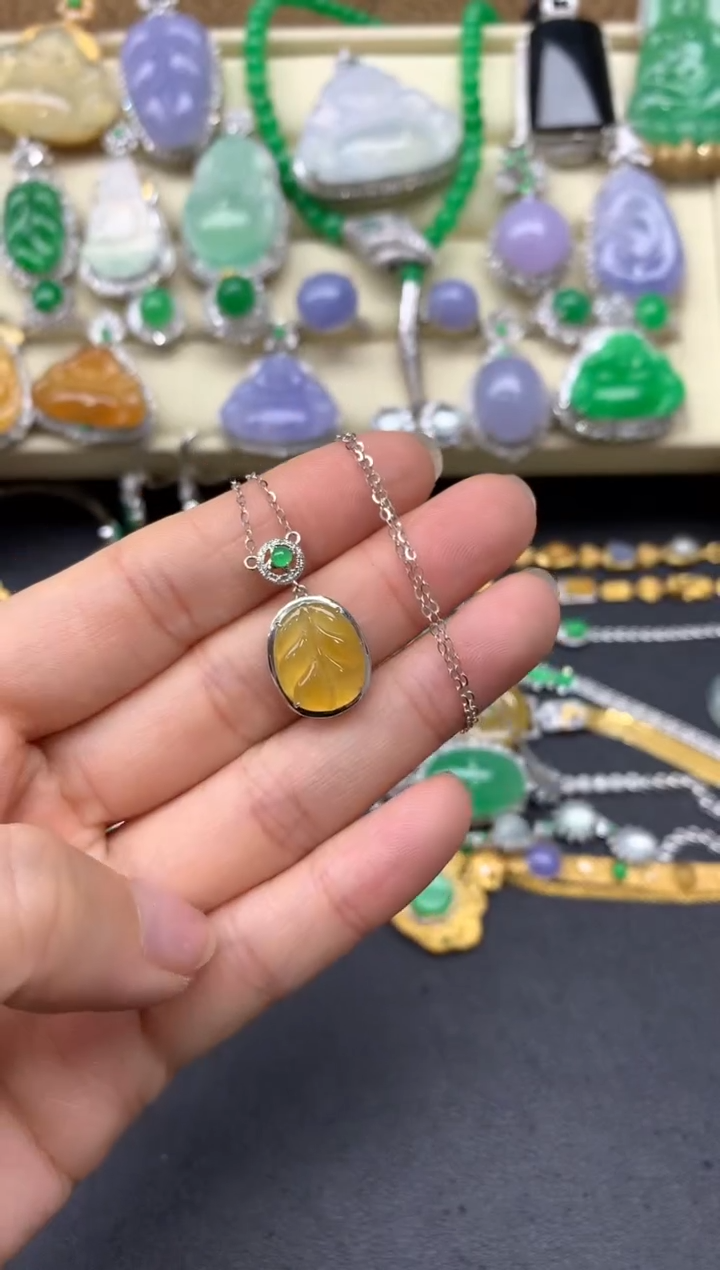 【闪购商品】翡翠颈饰18K金镶嵌276-中国好珍宝