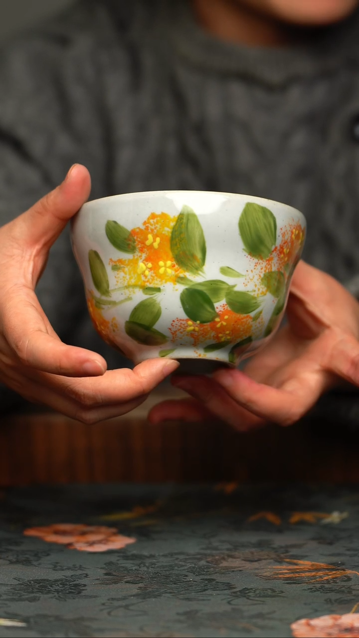 瓷片釉下彩手工手绘同款