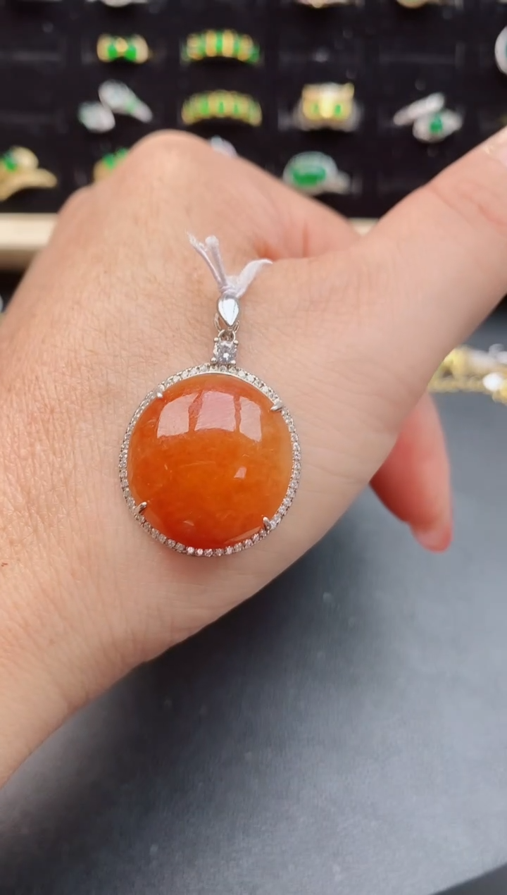 【闪购商品】翡翠颈饰银S925镶嵌12121