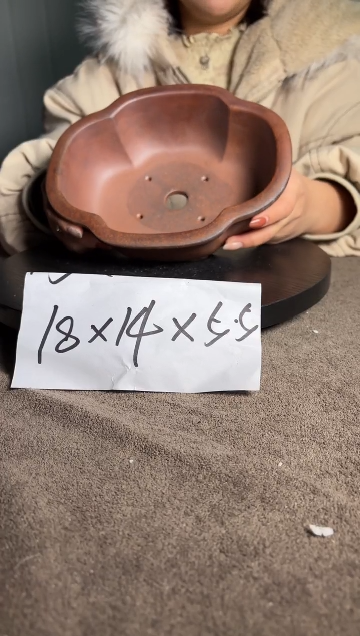 宜兴紫砂花盆小盆盆