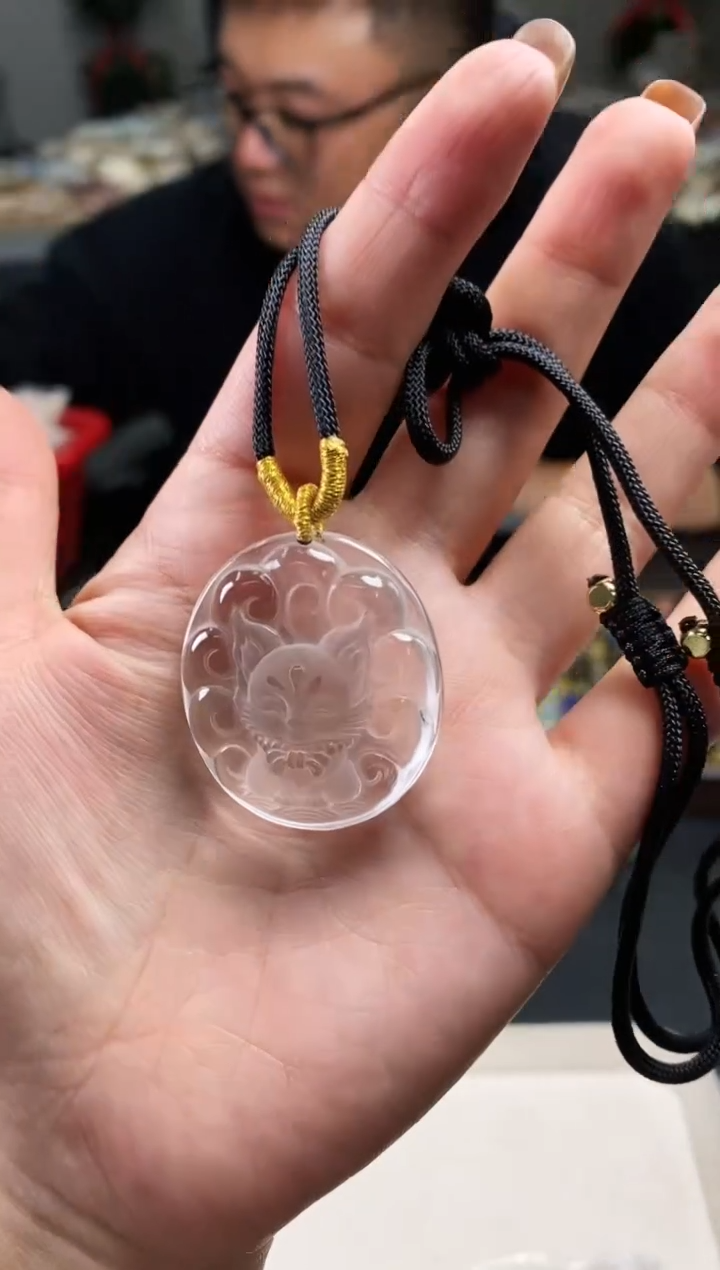 颈饰未镶嵌水晶吊坠861