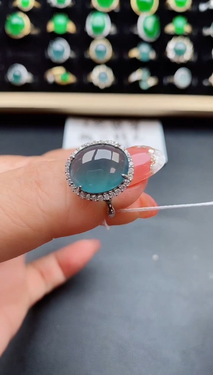 【闪购商品】翡翠戒指银S925镶嵌121212