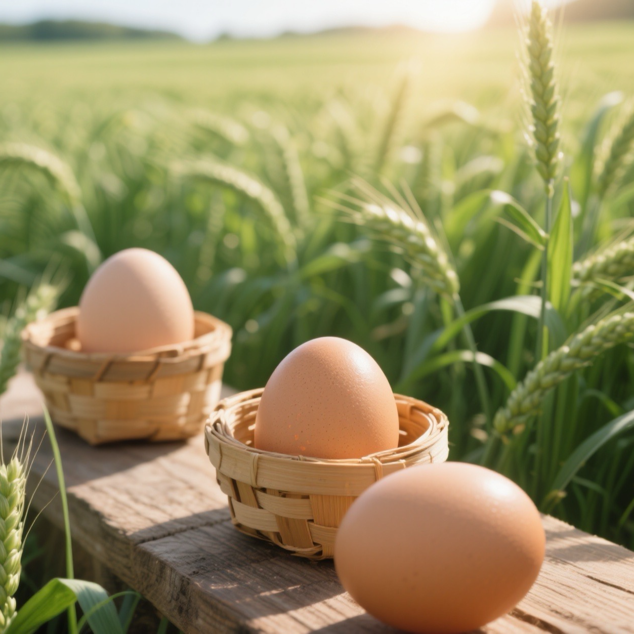 新鲜农家散养土鸡蛋谷物喂养营养健康