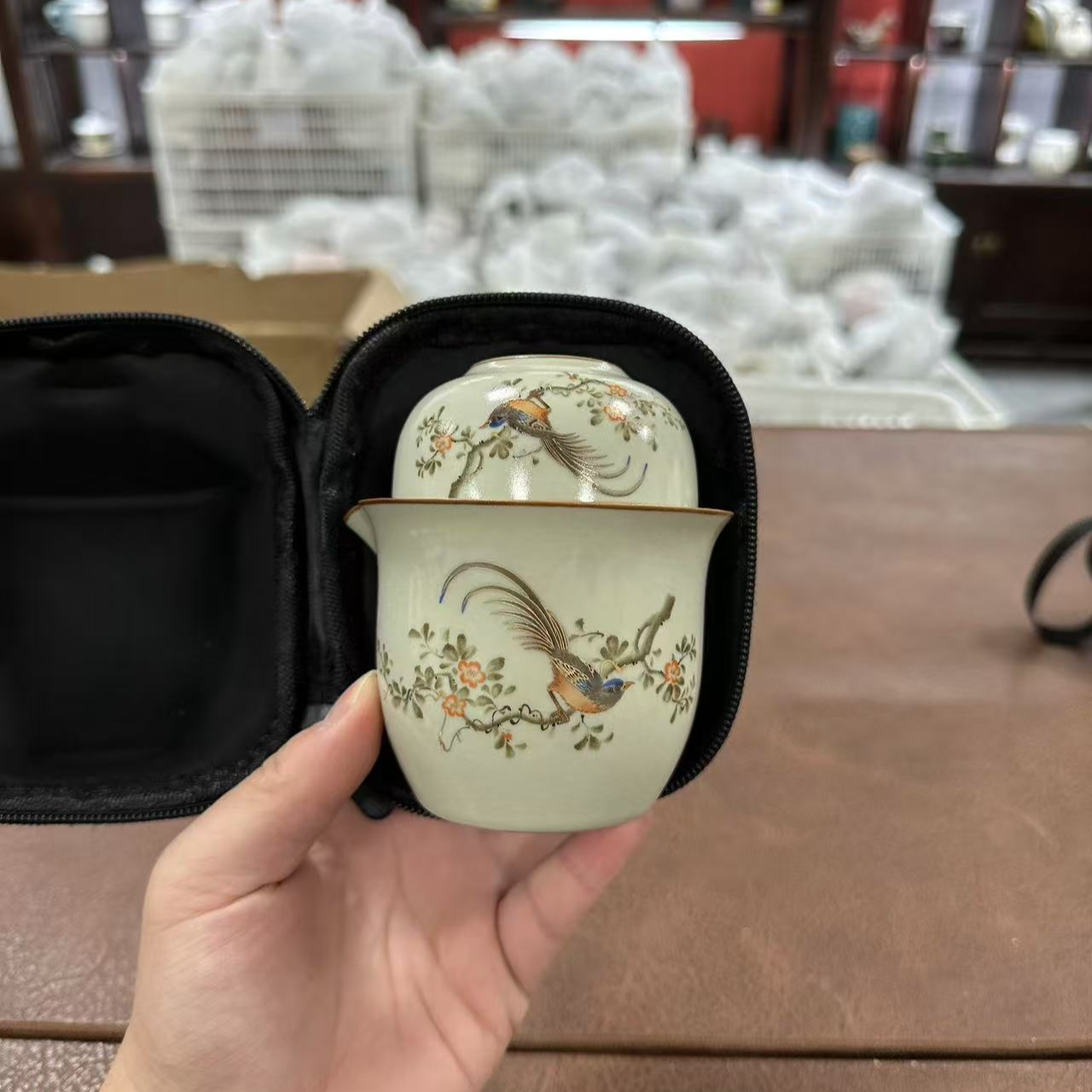 喜上眉梢黄汝四杯B0060