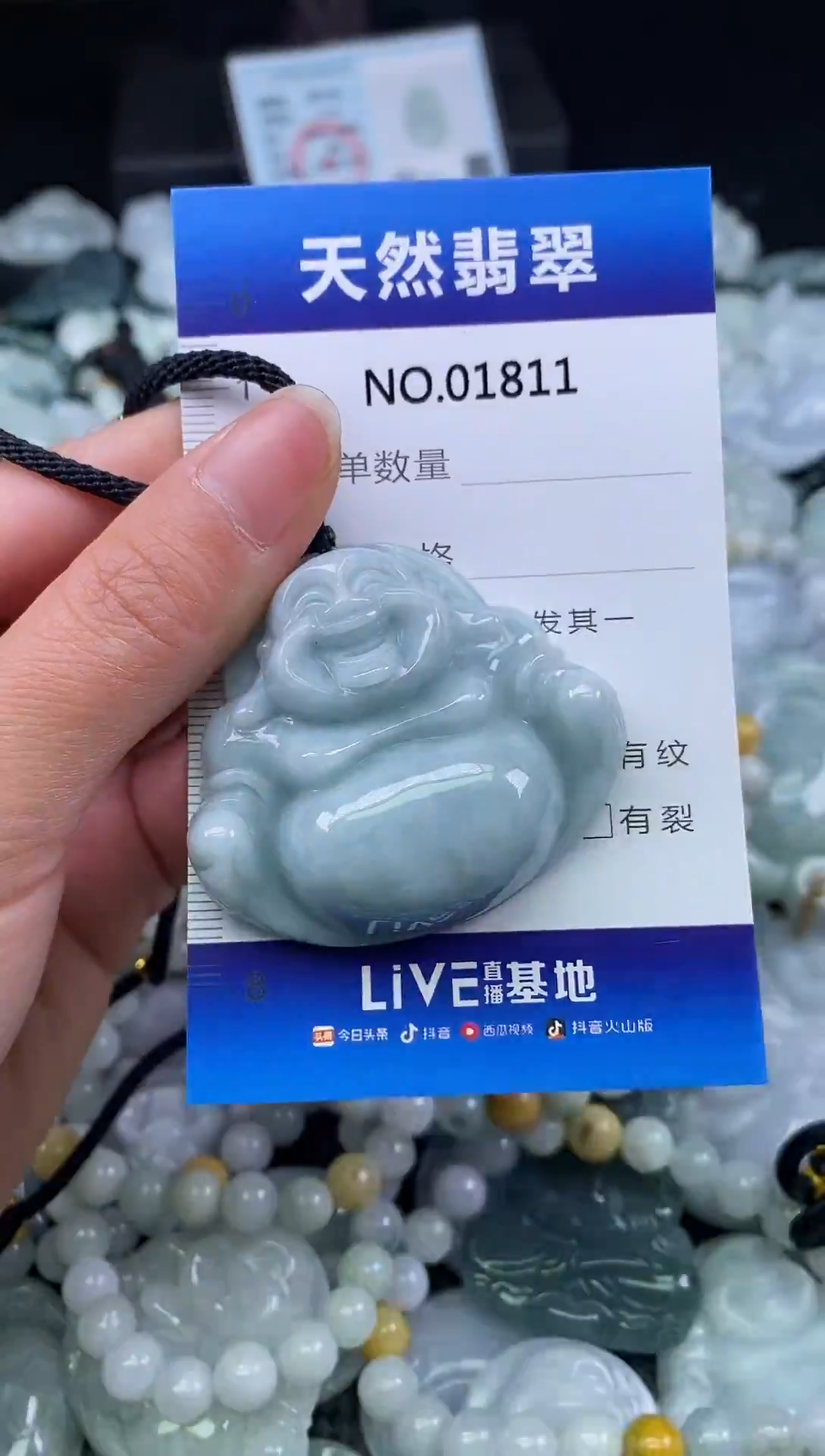 颈饰未镶嵌翡翠天然缅甸翡翠1811
