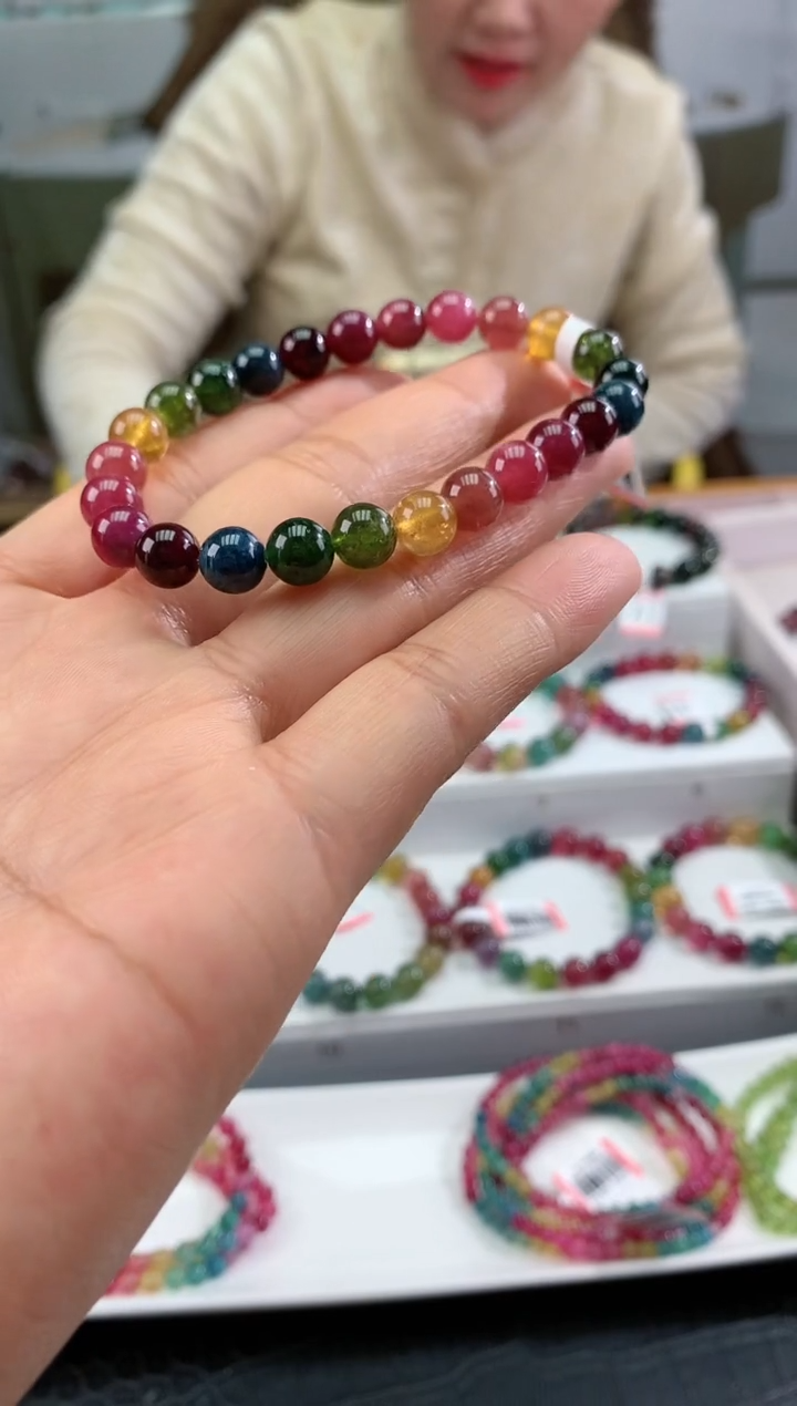 【闪购商品】碧玺手串未镶嵌多样性发一条