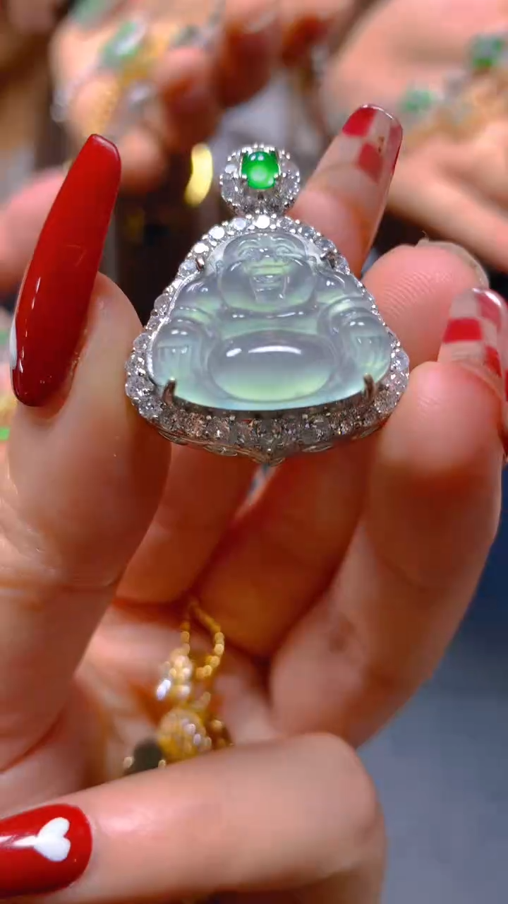 【闪购商品】翡翠吊坠(赠链)未镶嵌0766362873多样性发一