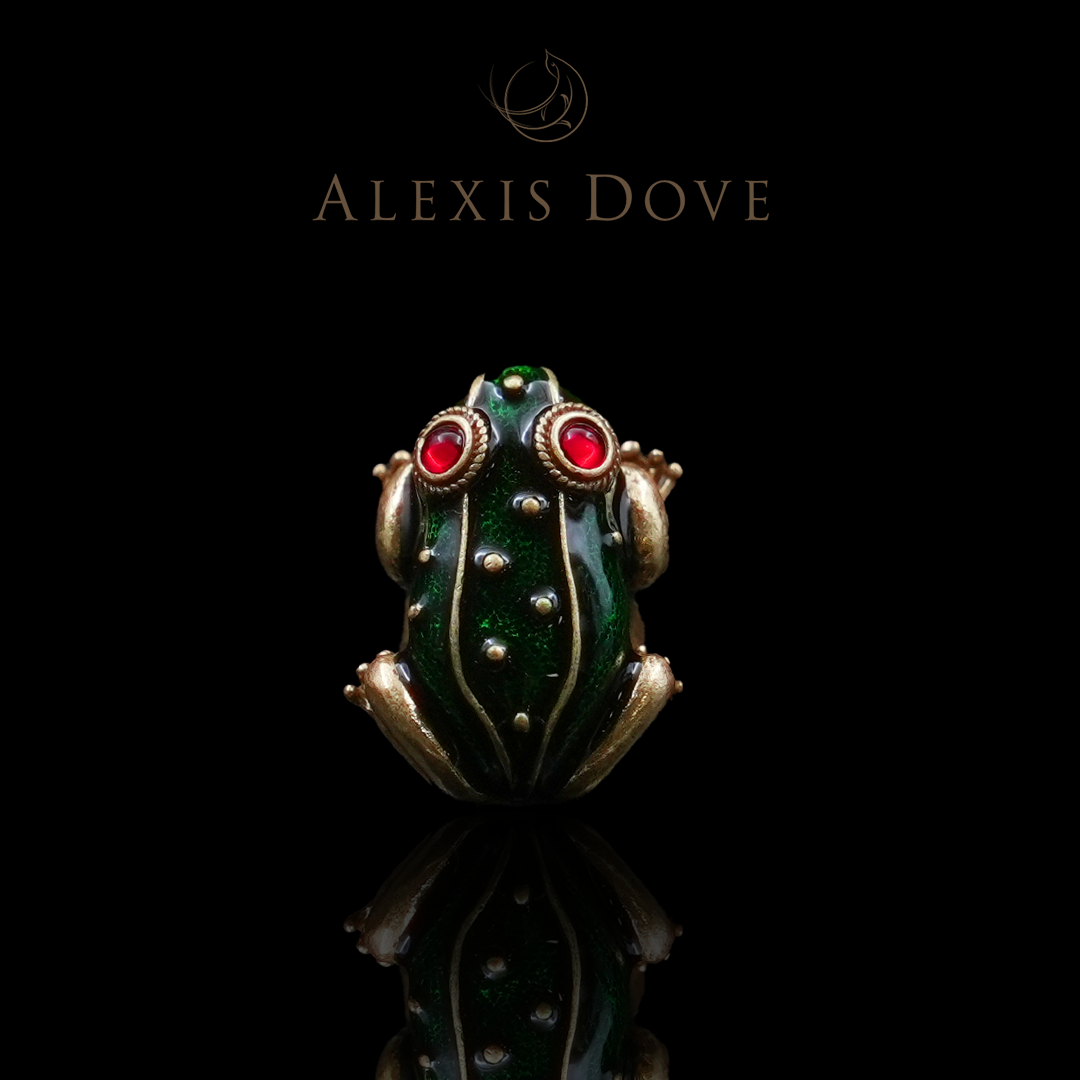 铜合金戒指 【乐亿】欧美气质扑通扑通青蛙开口戒指VI