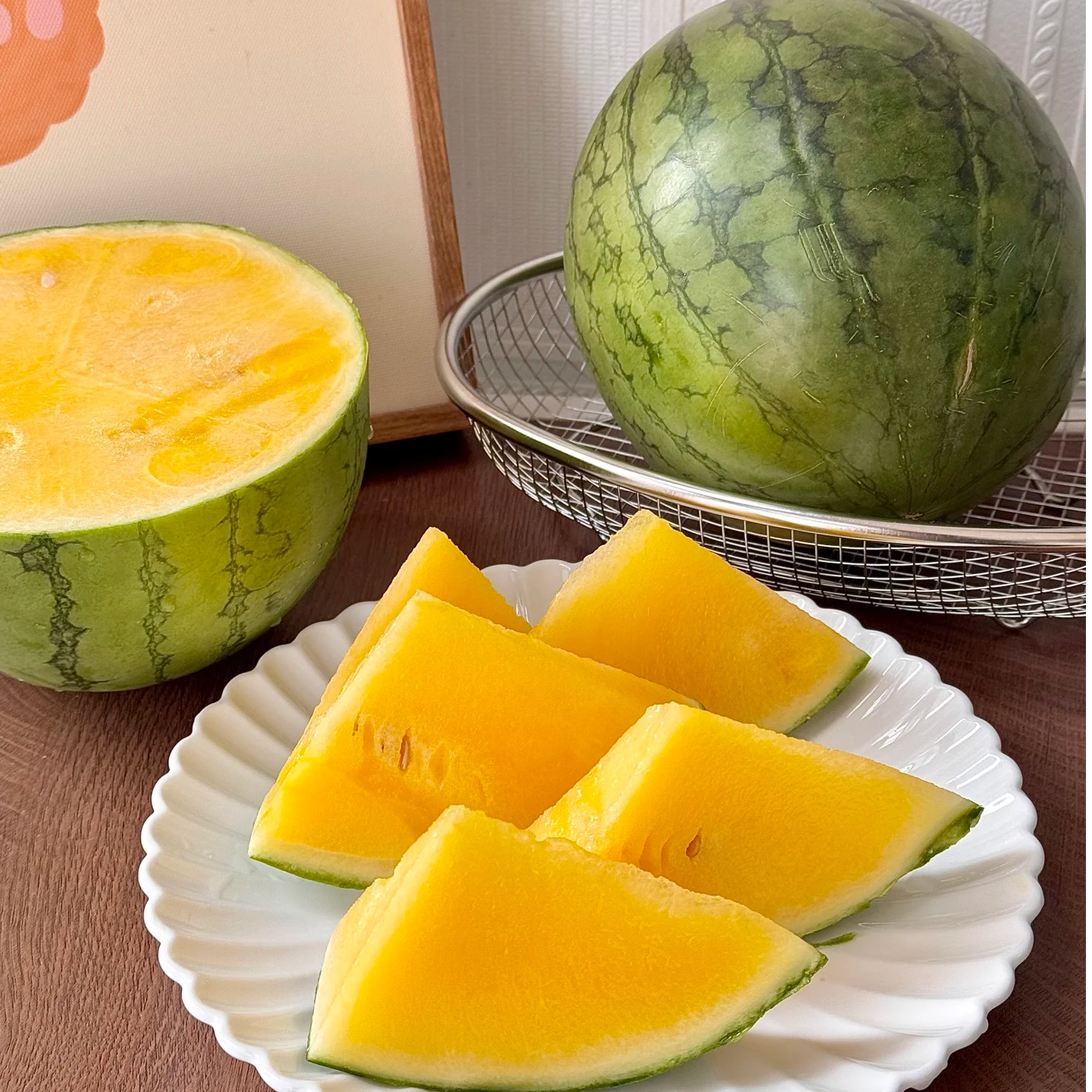 绿皮黄壤小金兰西瓜种子  汁水饱满 甜脆四季蔬果
