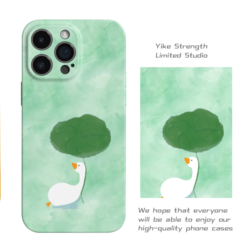 荷气生才鸭菲林壳适用iphone苹果15pro16/手机壳小米15VIVO华为