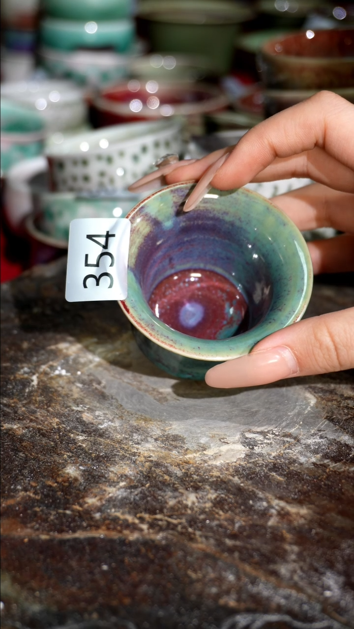 摆件精品窑变钧瓷茶器