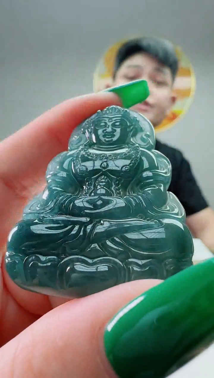 翡翠未镶嵌颈饰度母多样性随机发其一